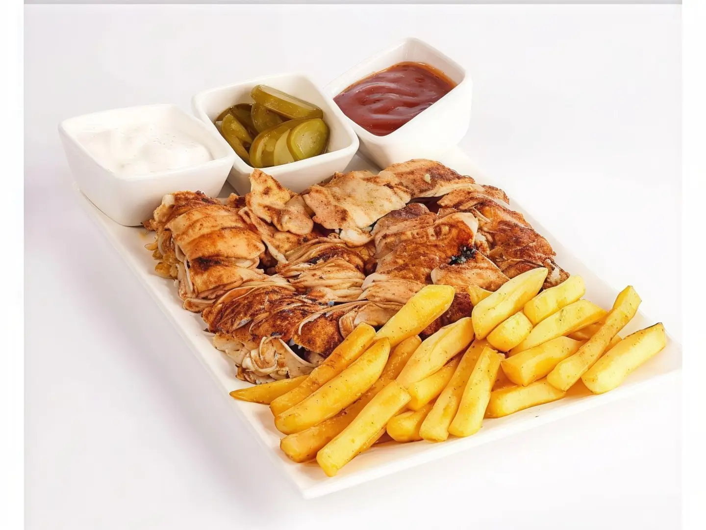 صحن شاورما عادي كبير