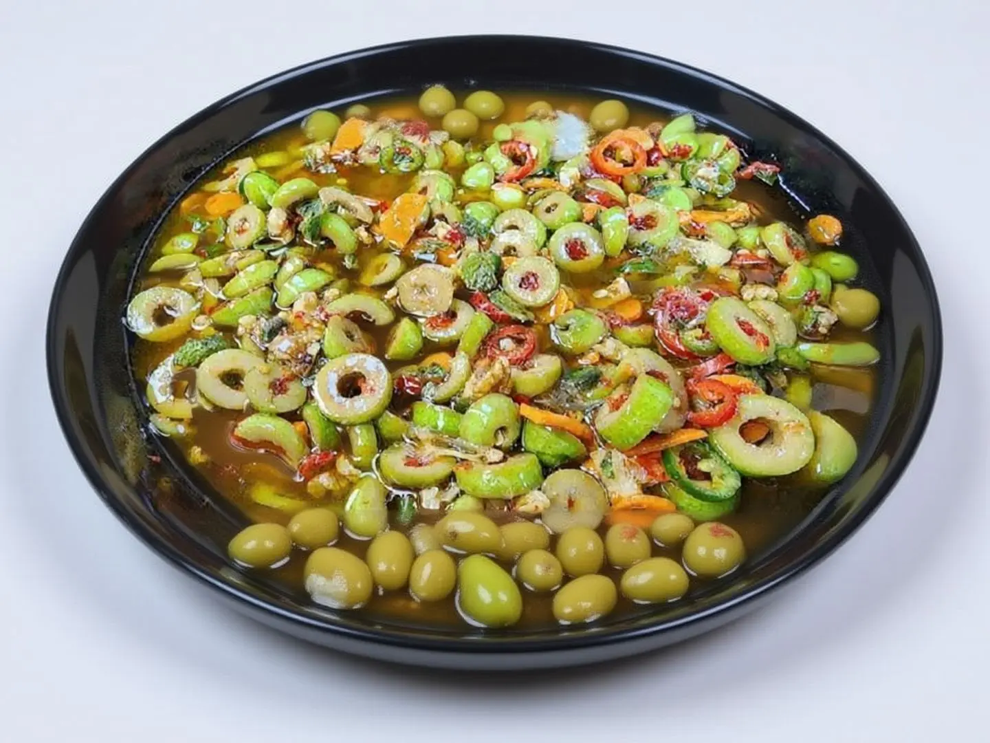 Pickled Carrots With Corn And Olives