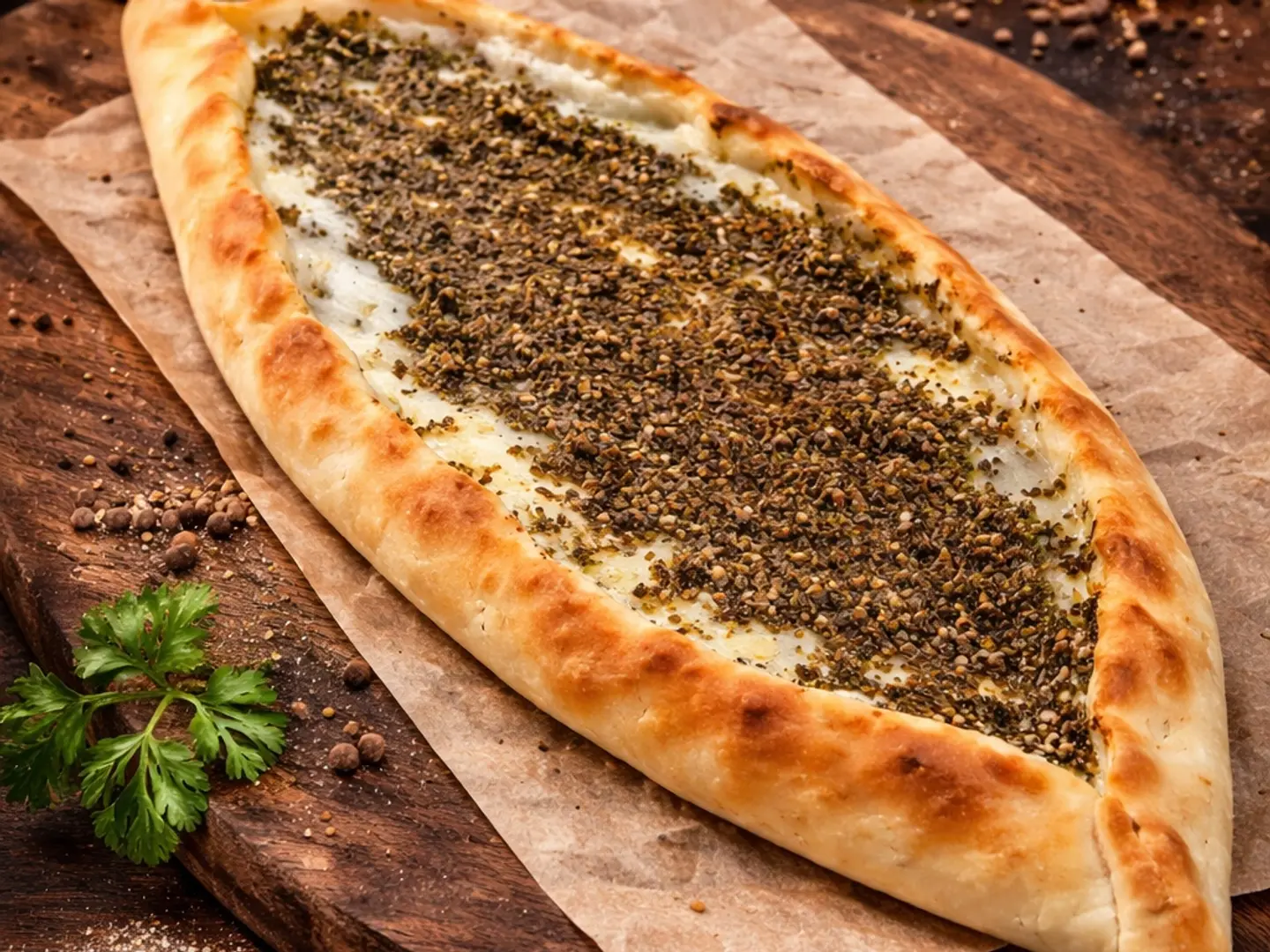 فطيرة لبنة زعتر