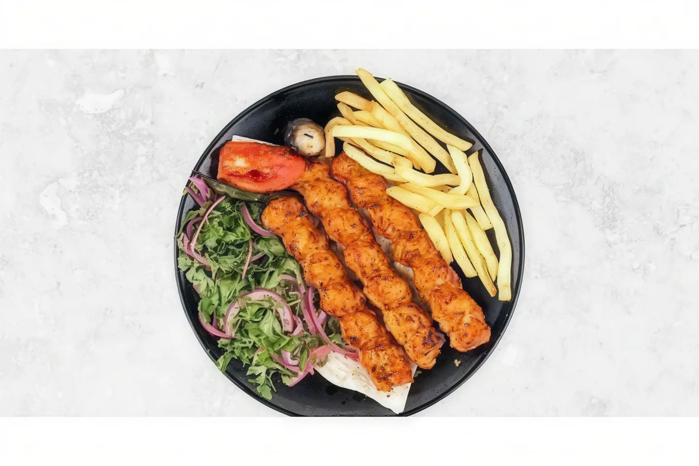 2 Skewers Of Chicken Kebab