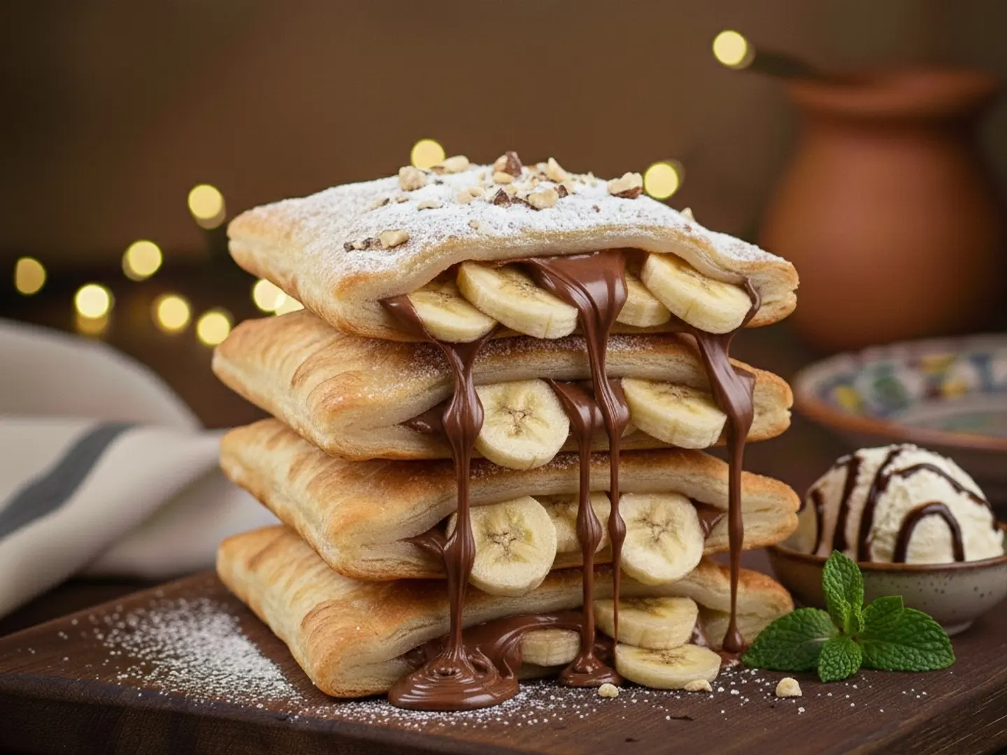 مطبق نوتيلا موز