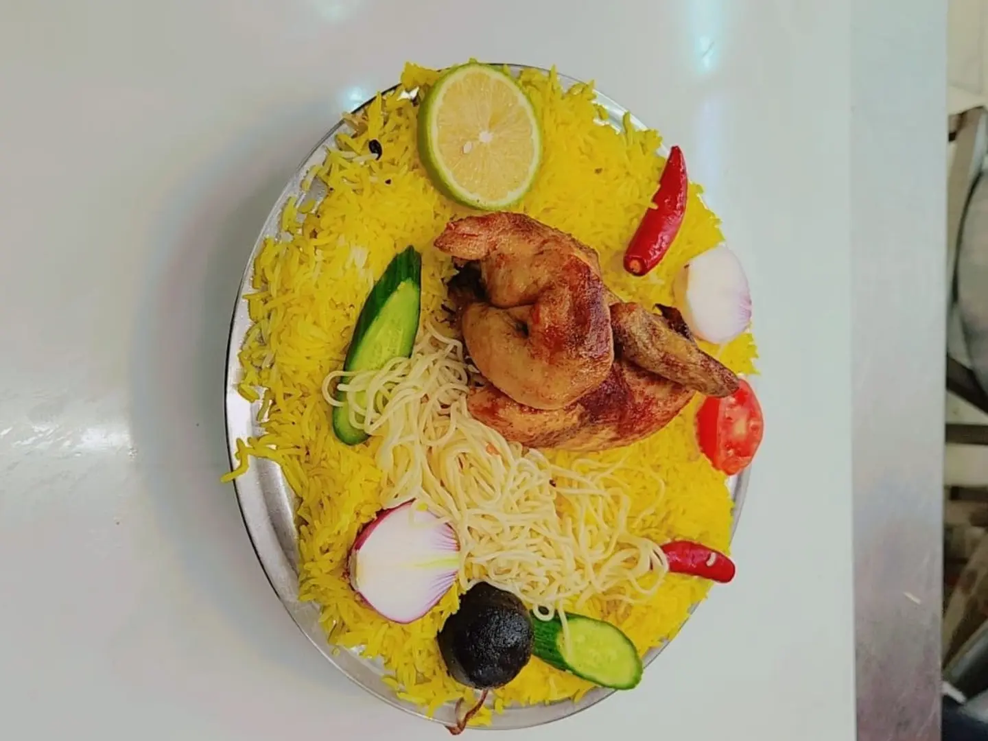 Half Grilled Chicken With Mandy Rice