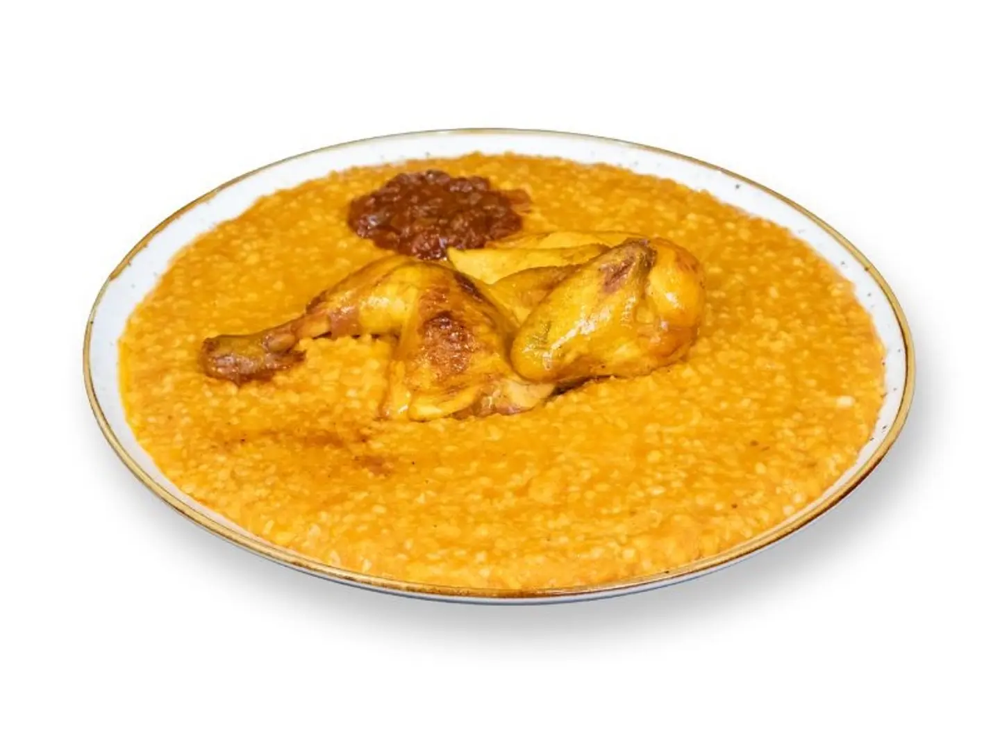 نص دجاج مندي بالجريش