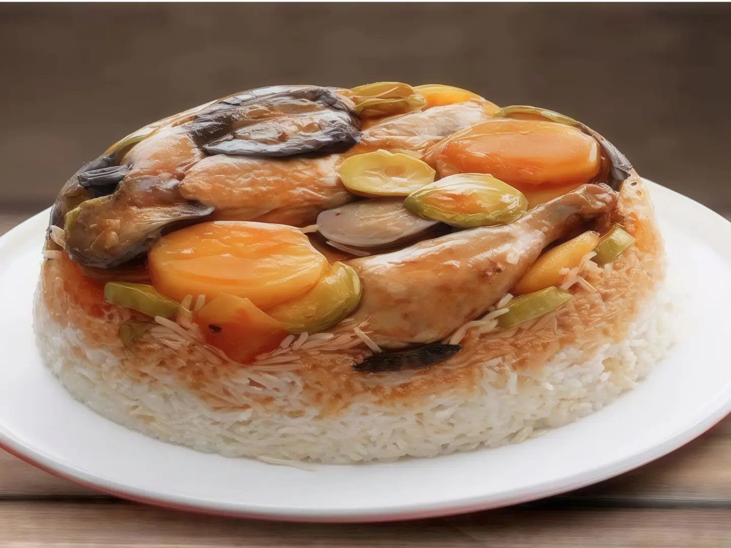 Half Chicken Maqluba