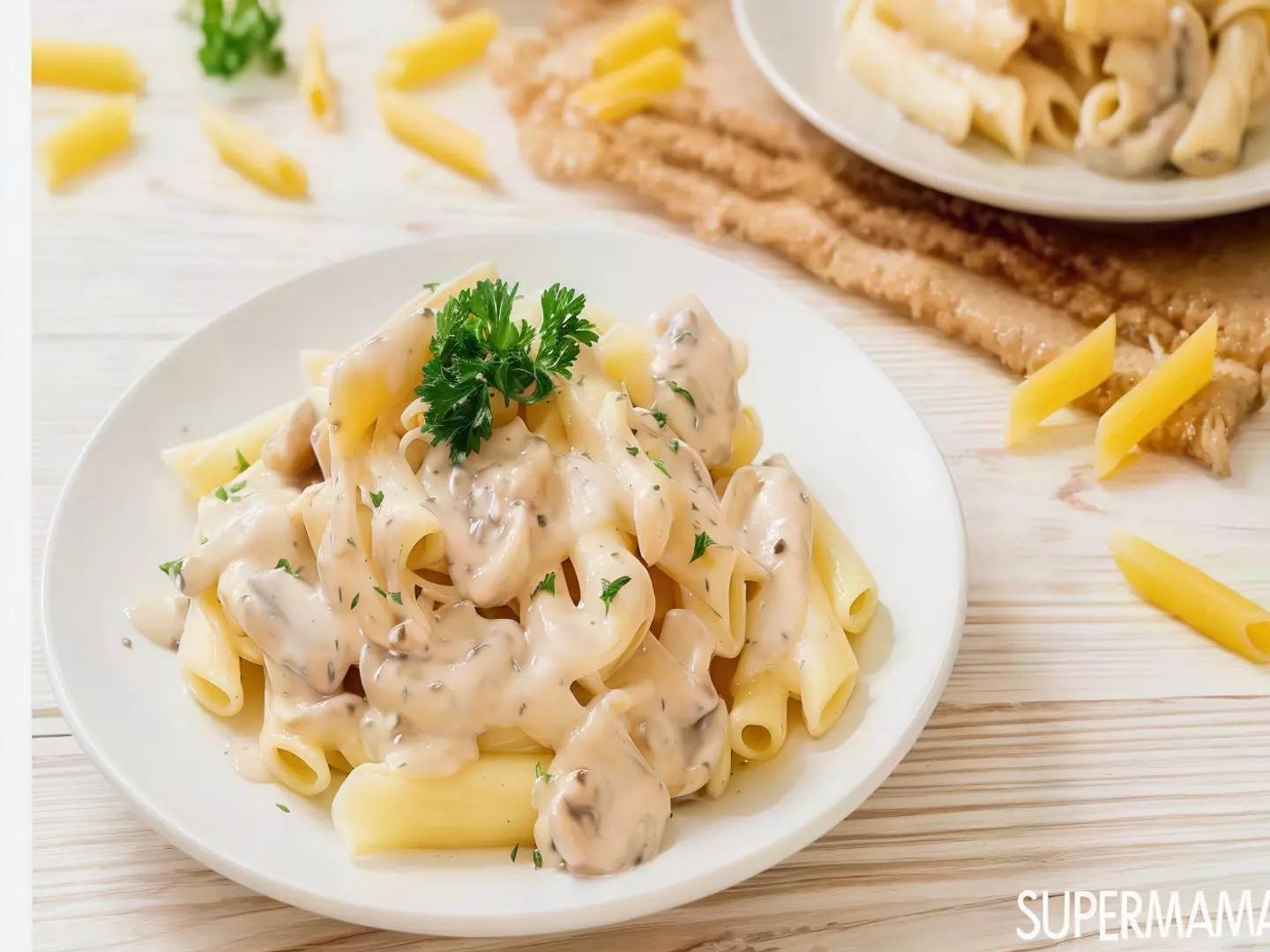 Fettuccine With Mushroom Sauce