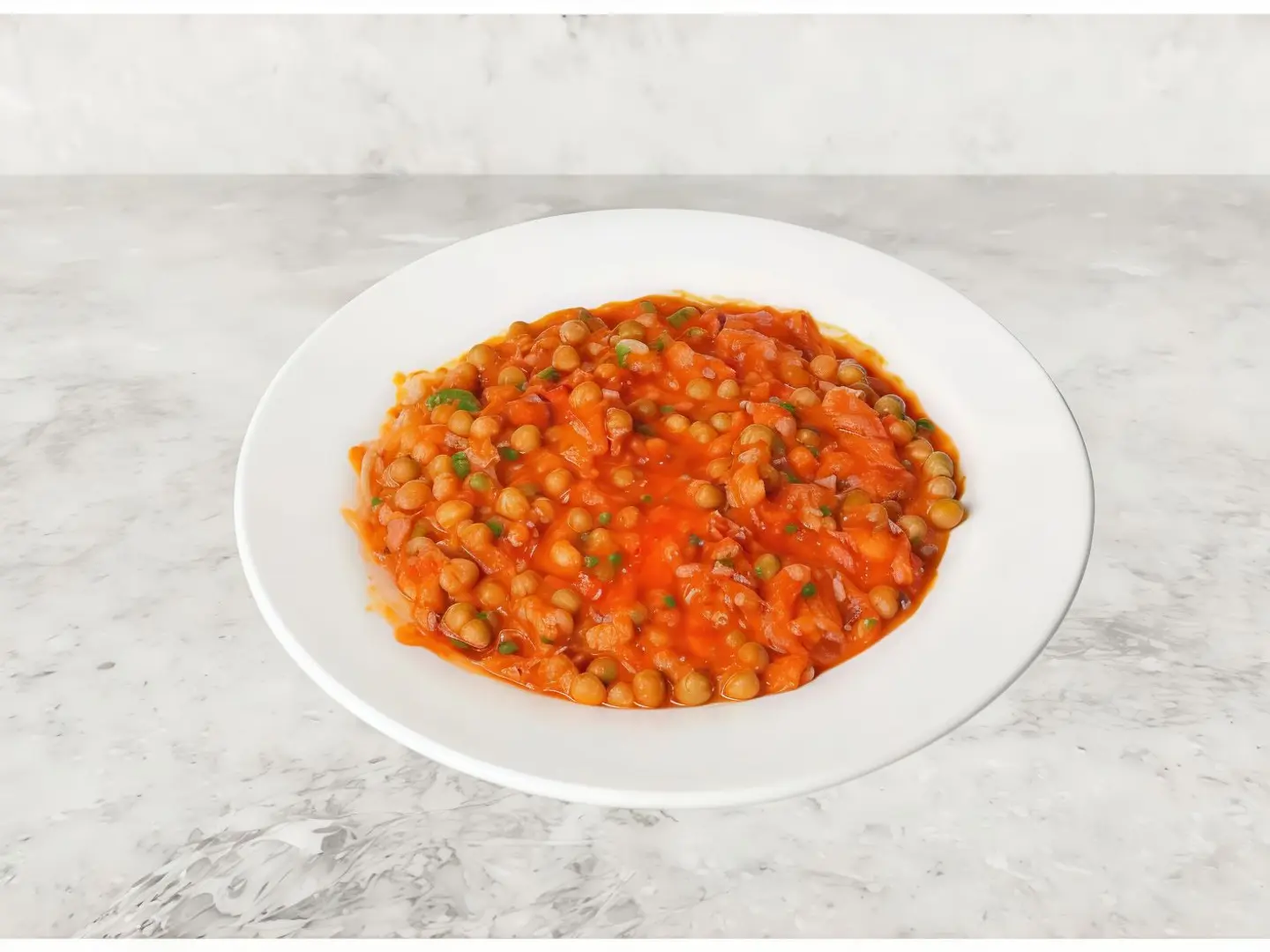 صحن بازلاء مع تونة