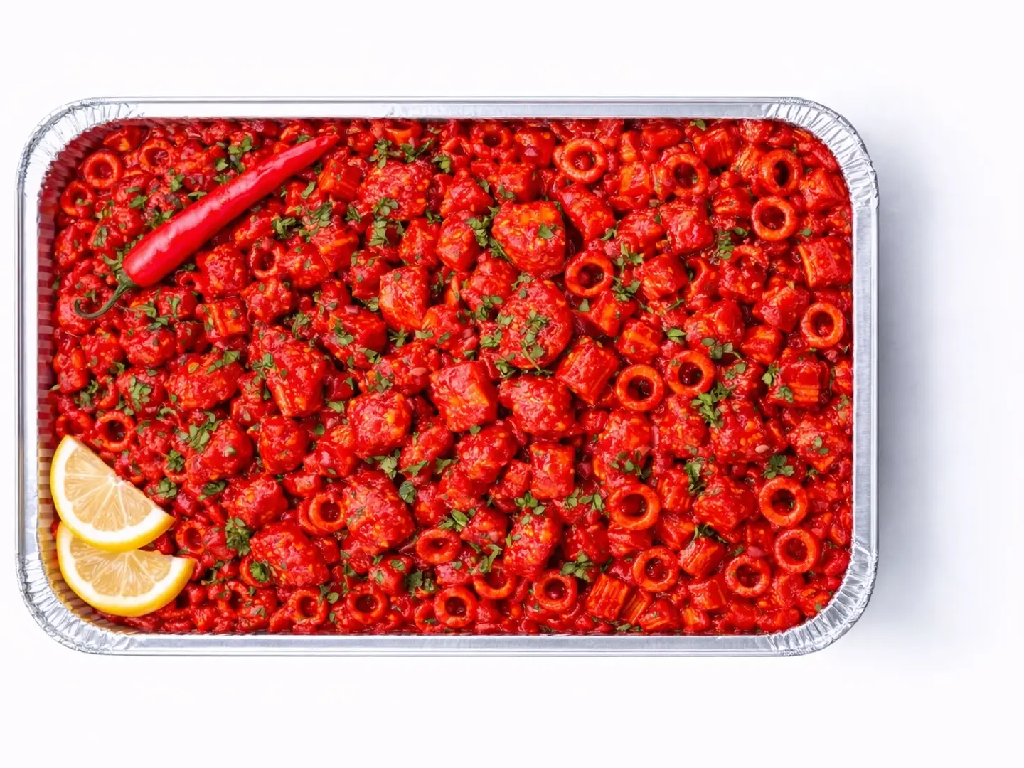 مكرونة دجاج 65