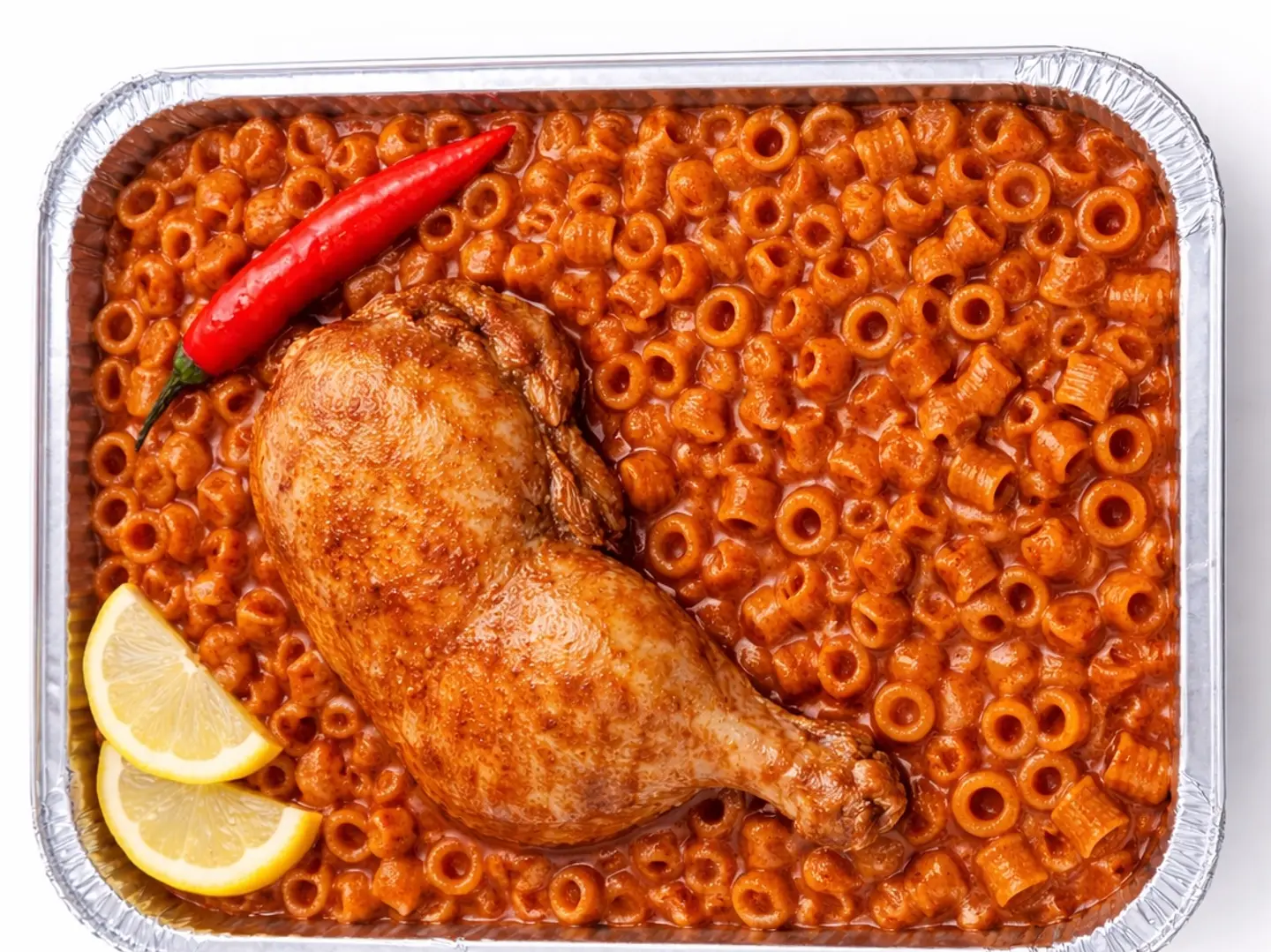 نص حبة كبسة هاندا مكرونة