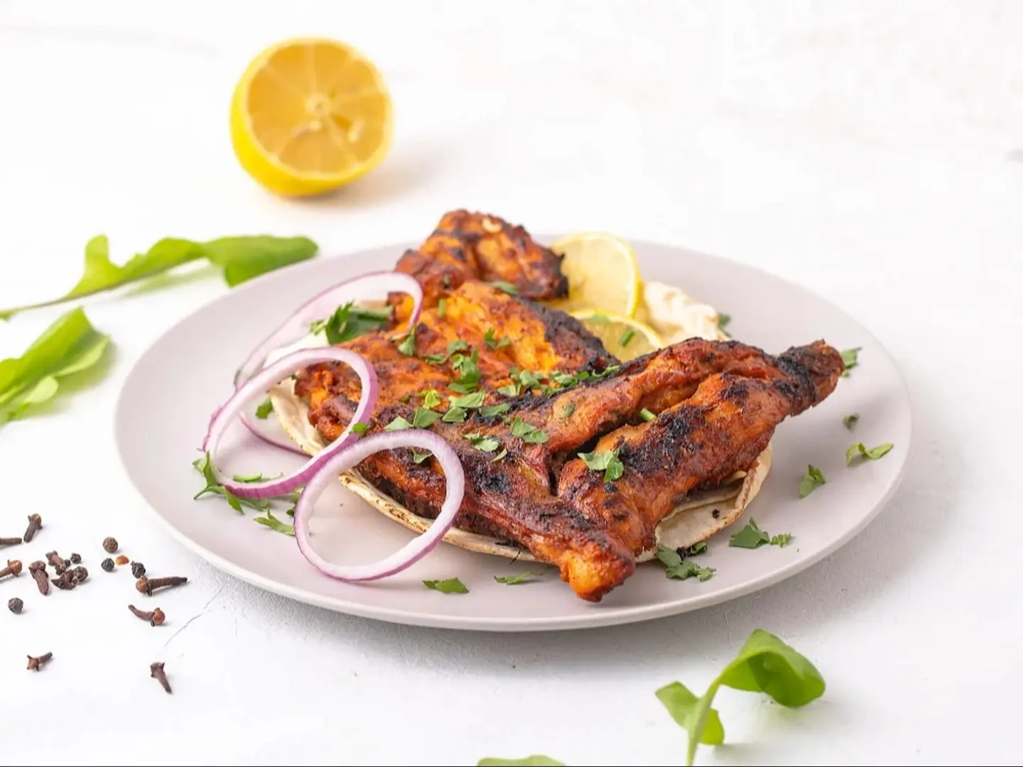 Half Plain Charcoal Grilled Chicken