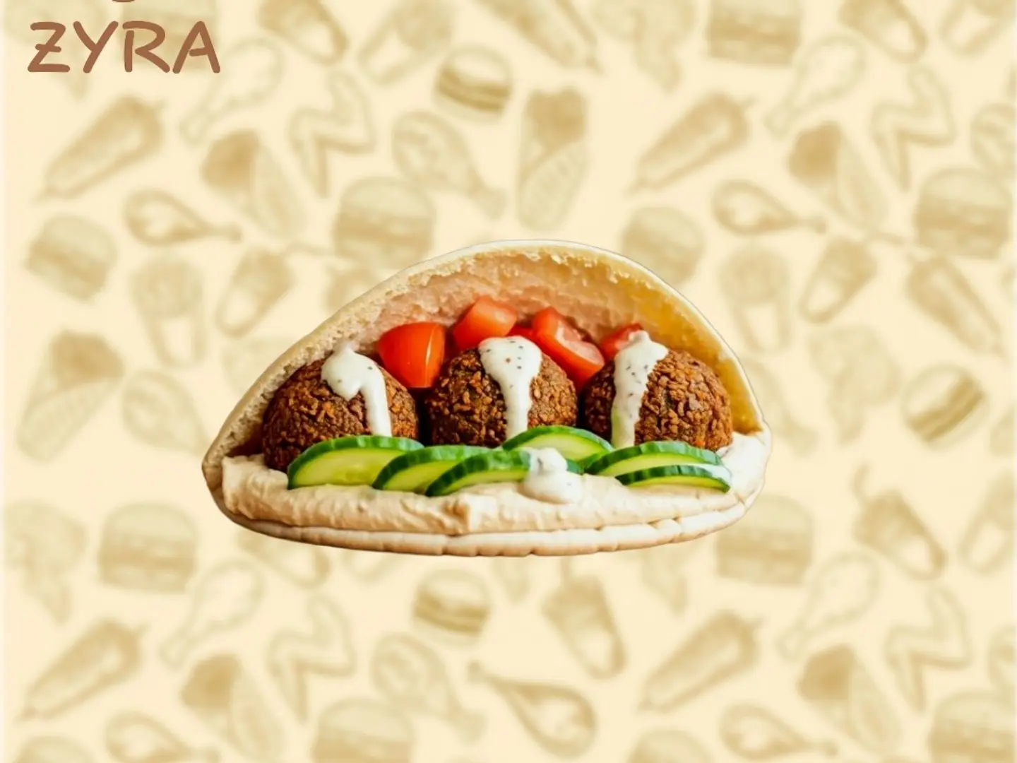 ساندوتش فلافل عادي