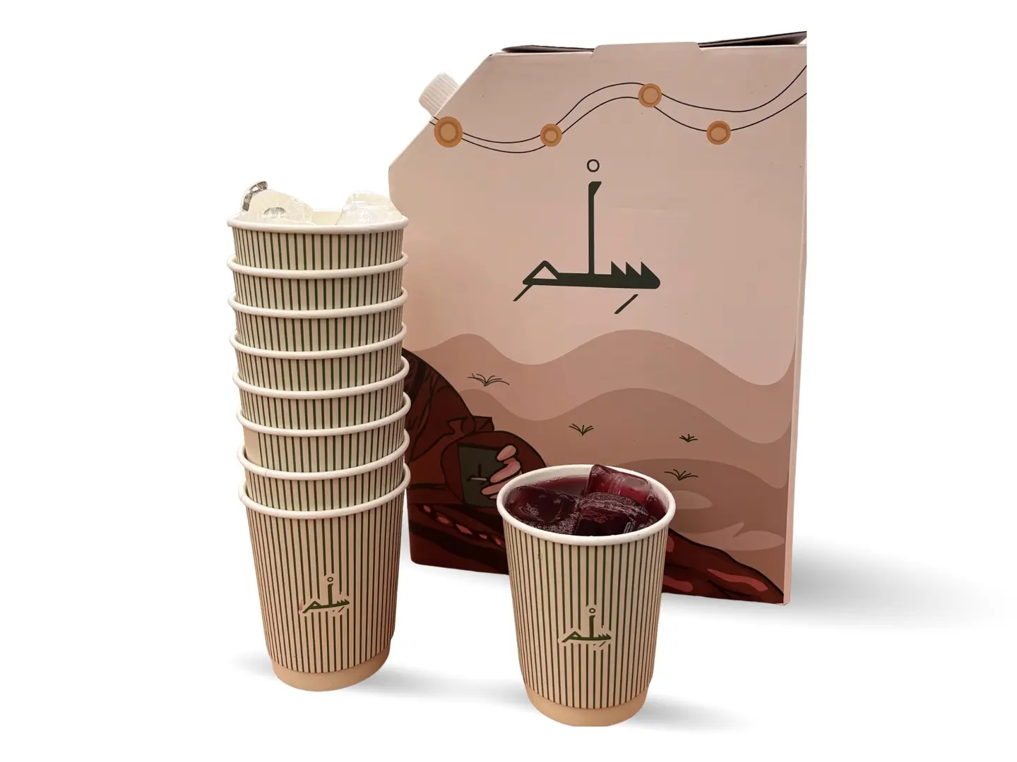 Hibiscus Box With 8 Cups Of Ice