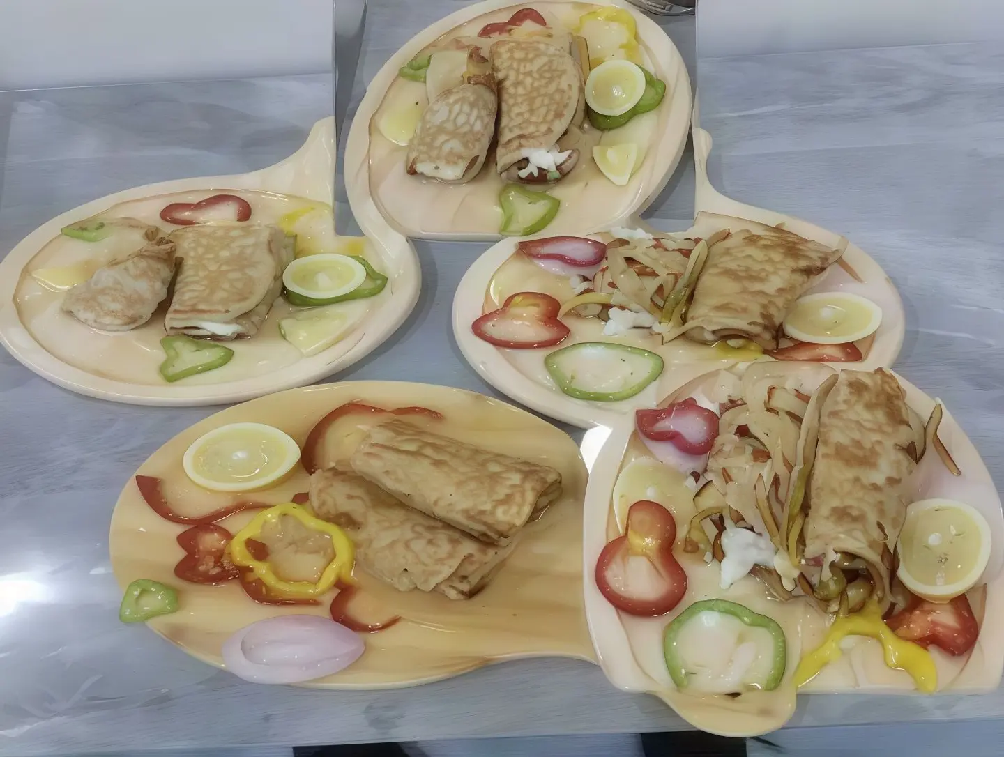 Gatherings Box (Four Fried Egg Pancakes: Plain Fried, Vegetable Fried, Shakshuka, And Boiled)