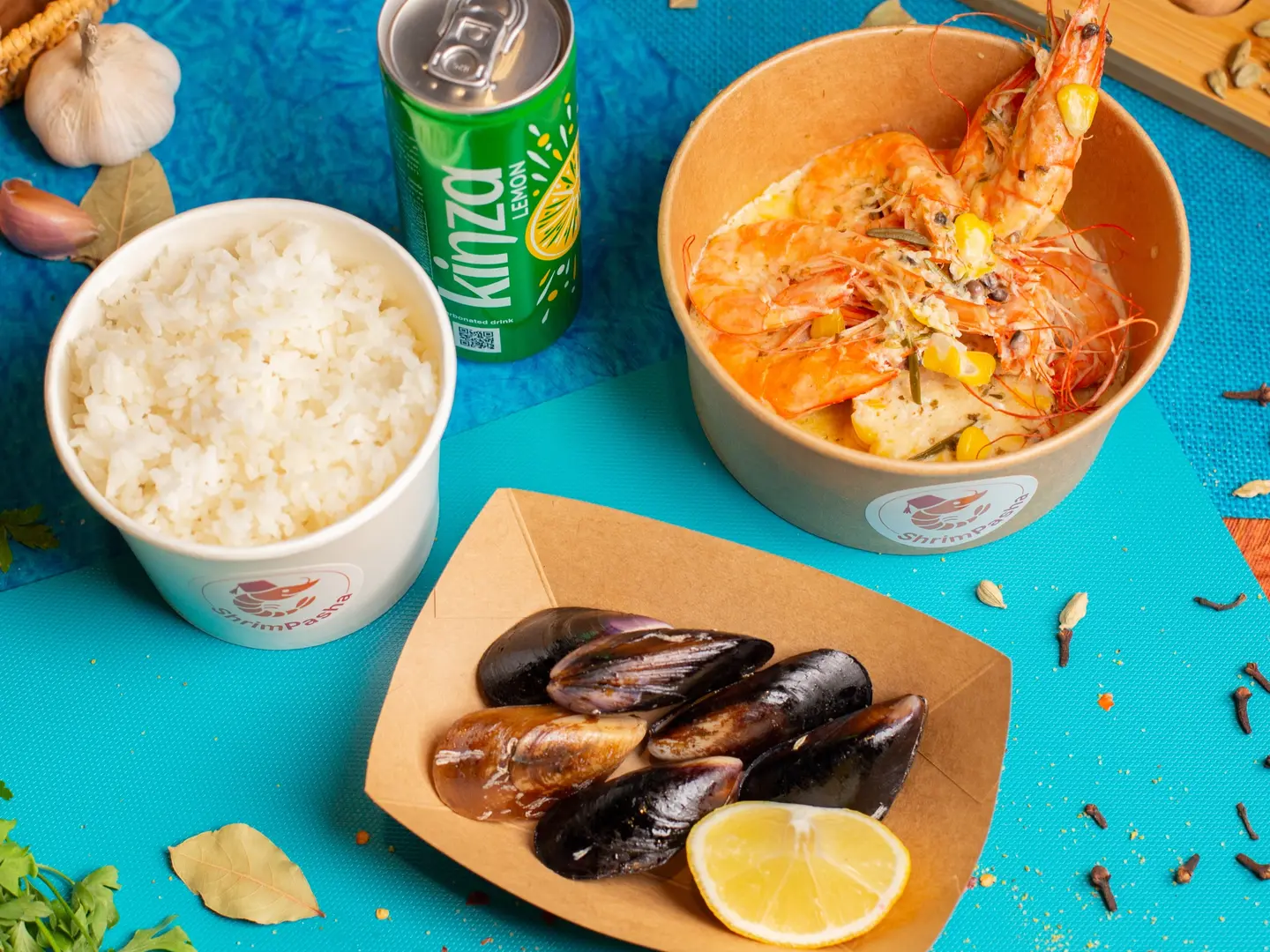 روبيان ومحار لشخصين