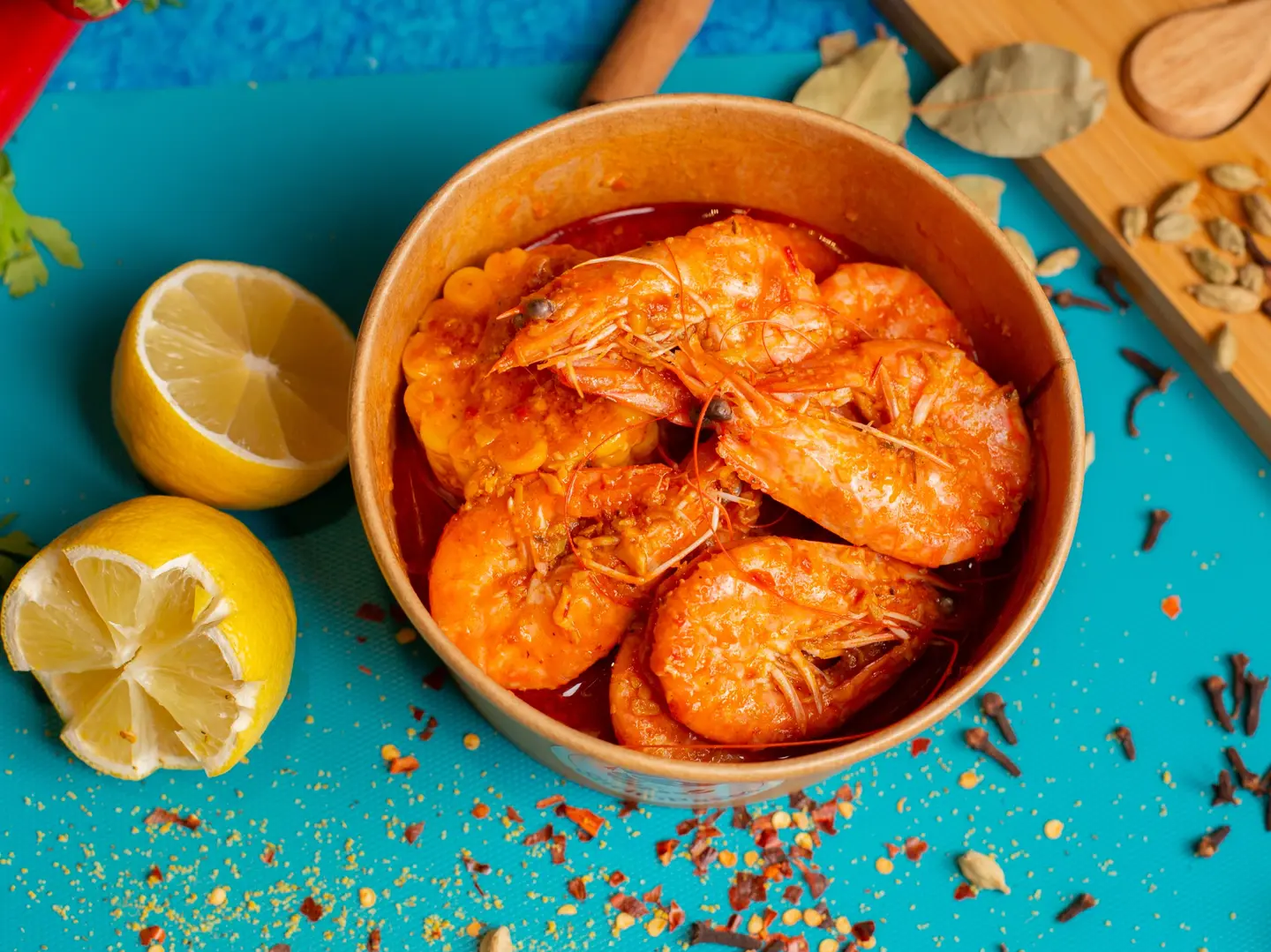 عشرة قطع جمبري