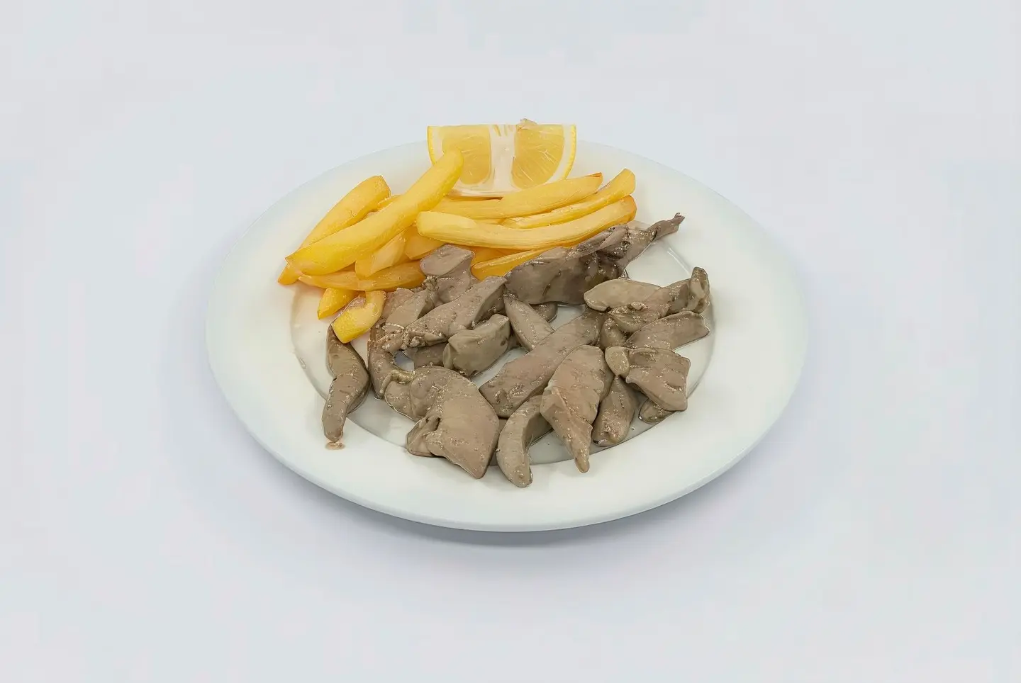 كبدة غنم مع ثوم وليمون