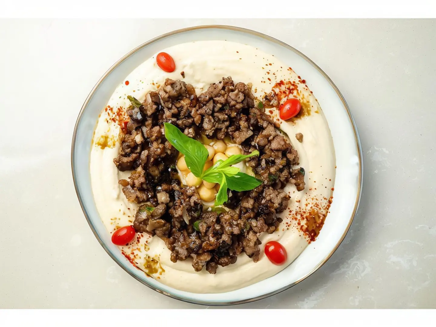 Hummus With Meat
