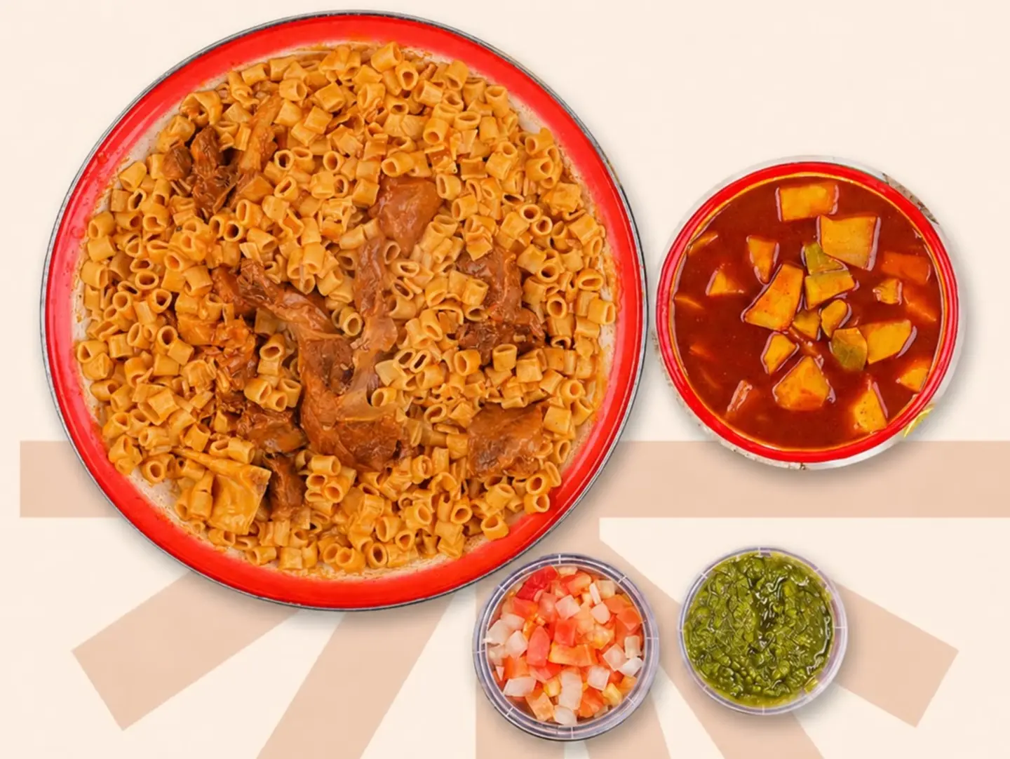 Hallf A Kilo Of Abu Damah Camel Meat With. Macaroni