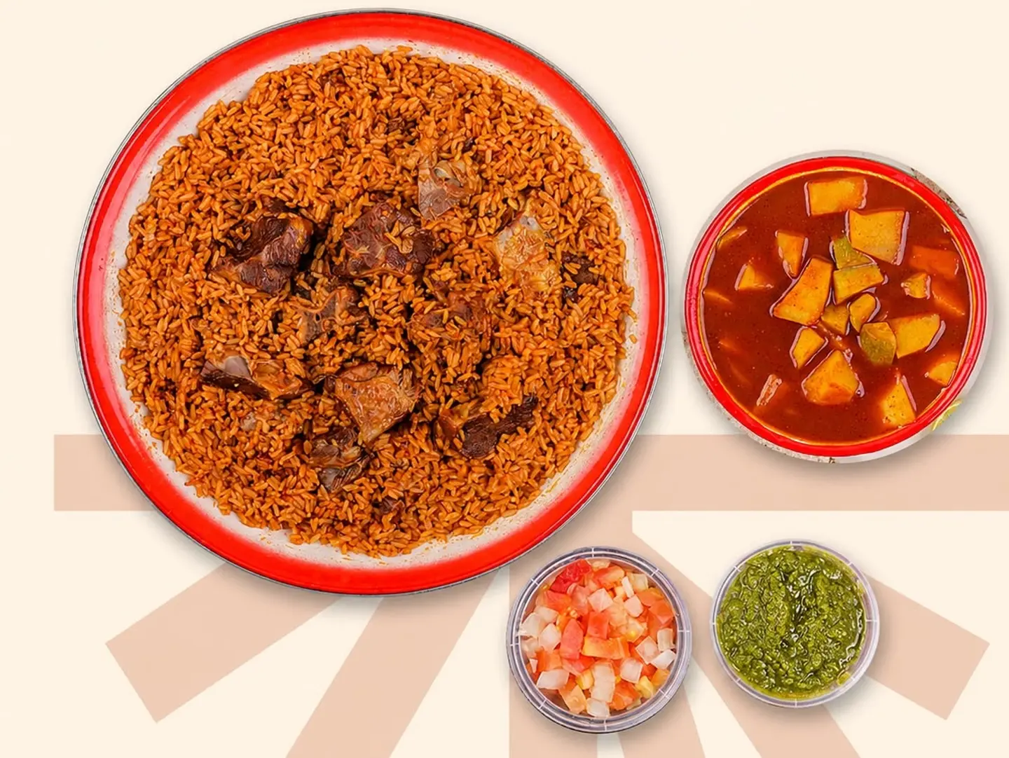 Hallf A Kilo Of Abu Damah. Lamb
