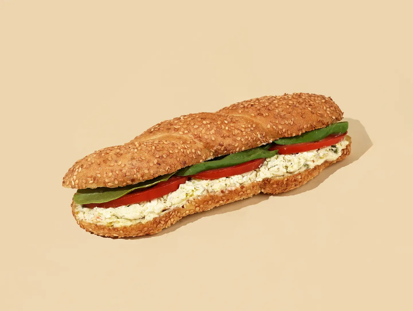 Simit Pesto Cheese Sandwich