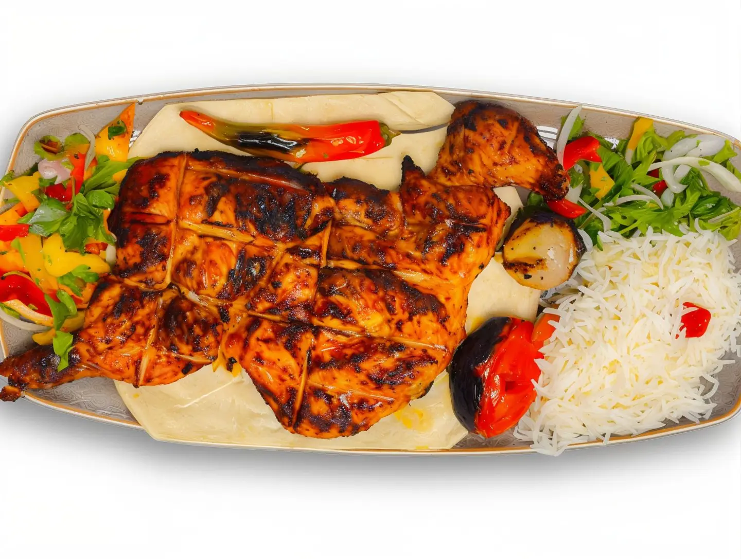 Half Grilled Chicken