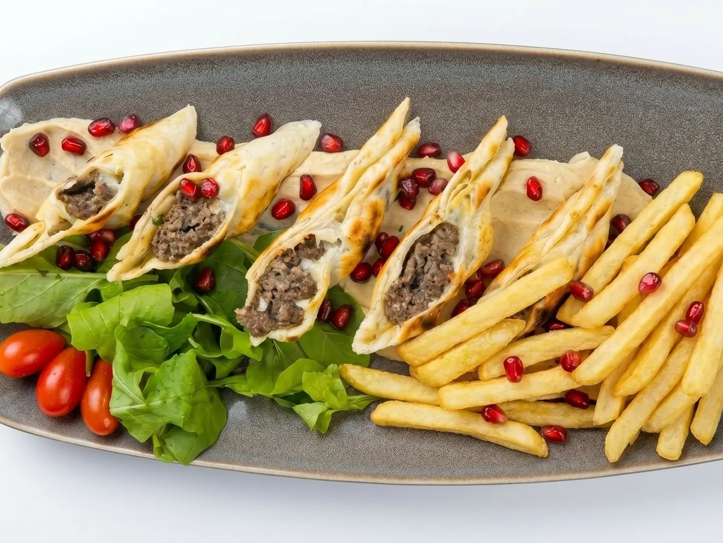 Homemade Kebab With Cheddar Cheese Slices