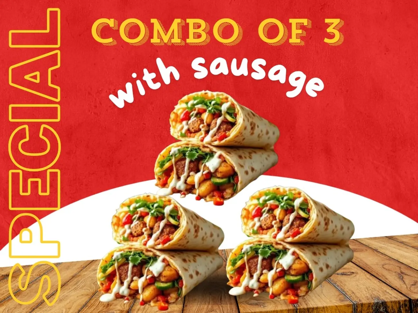 Deal Of 3 Special Shawarmas