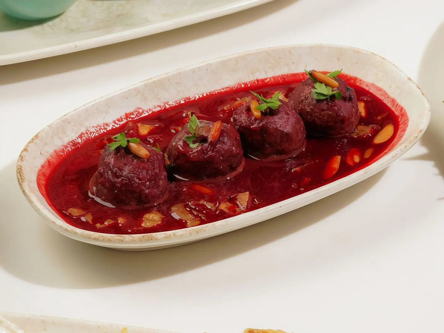 كرات اللحم بالكرز