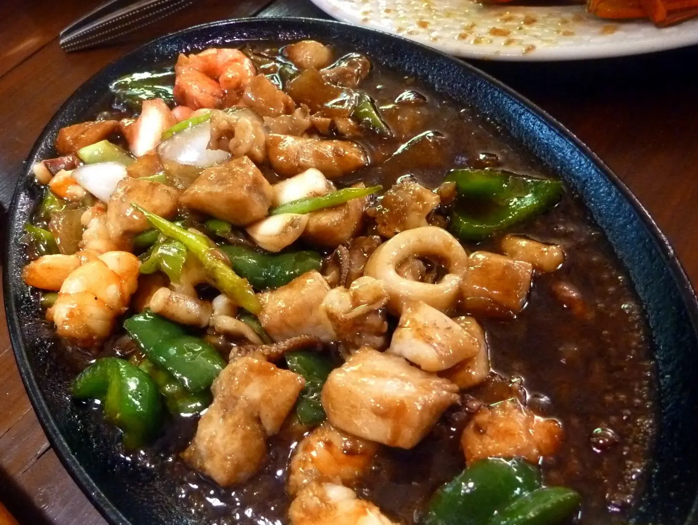 Seafood Gambas With Calamares