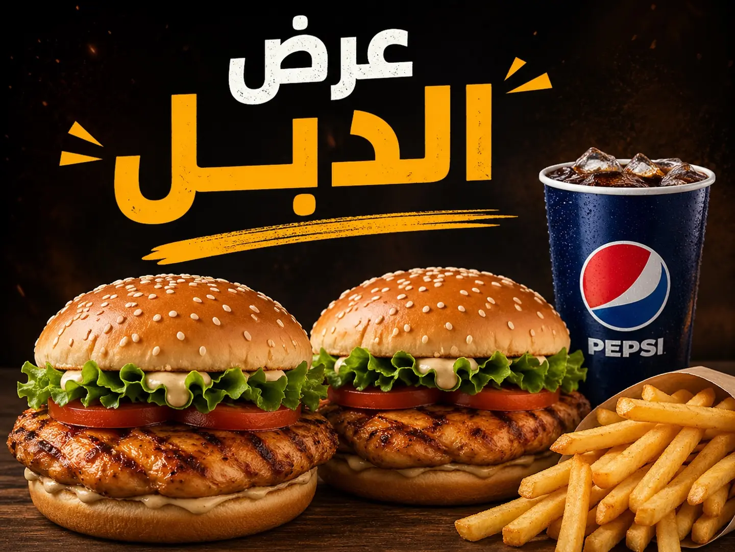 بكج برجر كلاسك الدجاج المشوي