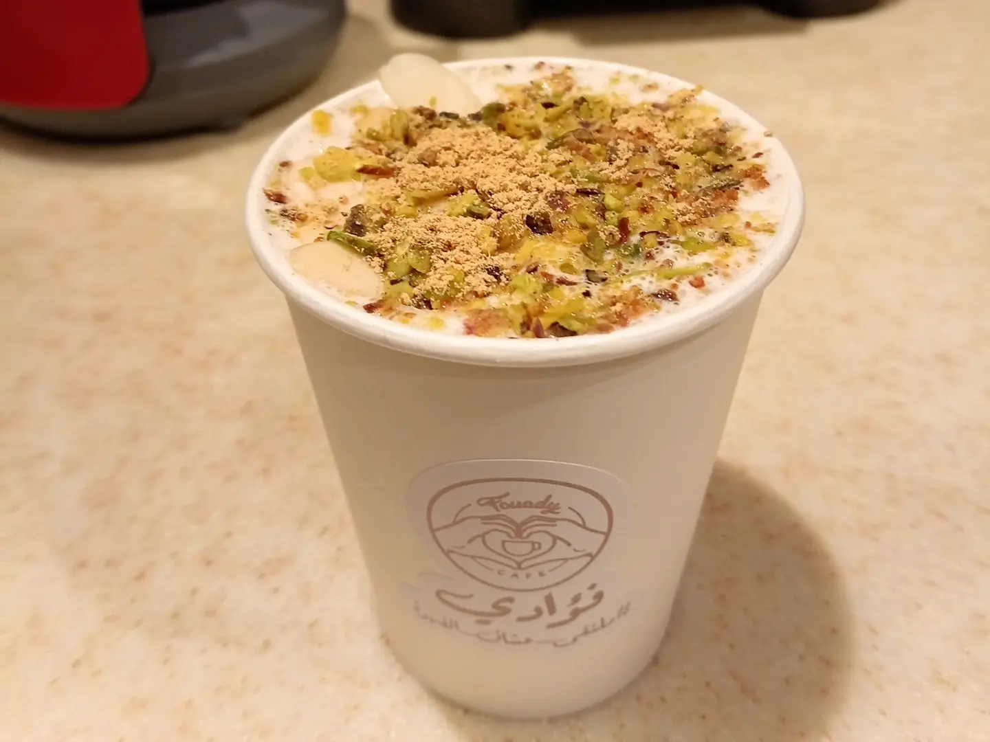 Sahlab With Nuts
