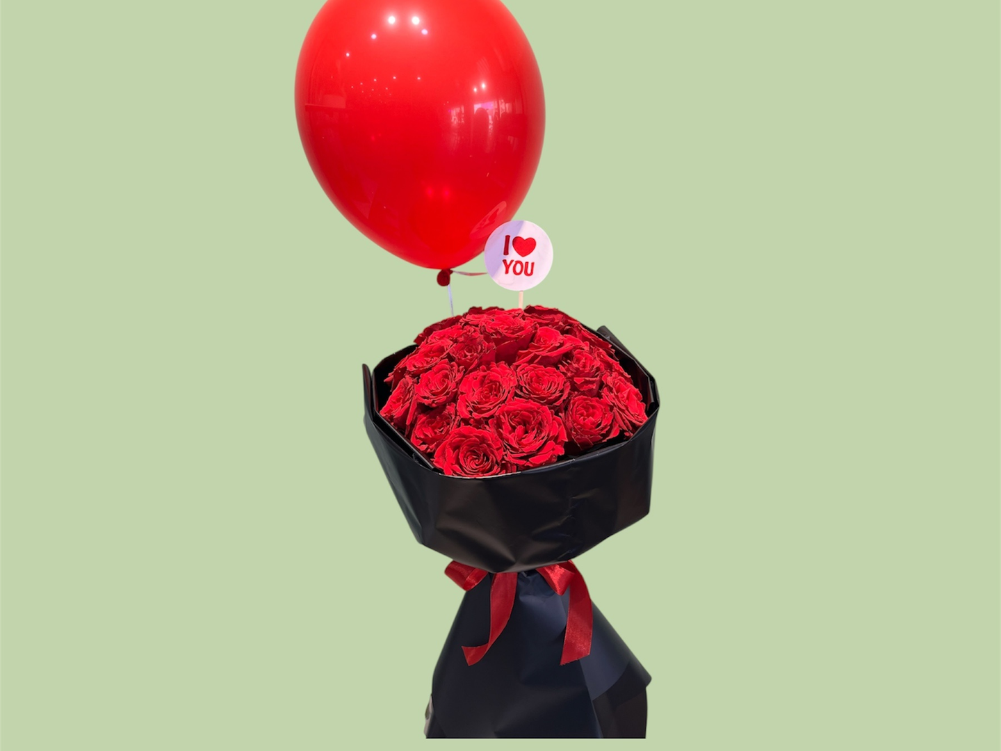 بوكس ورد فاخر مع بالون