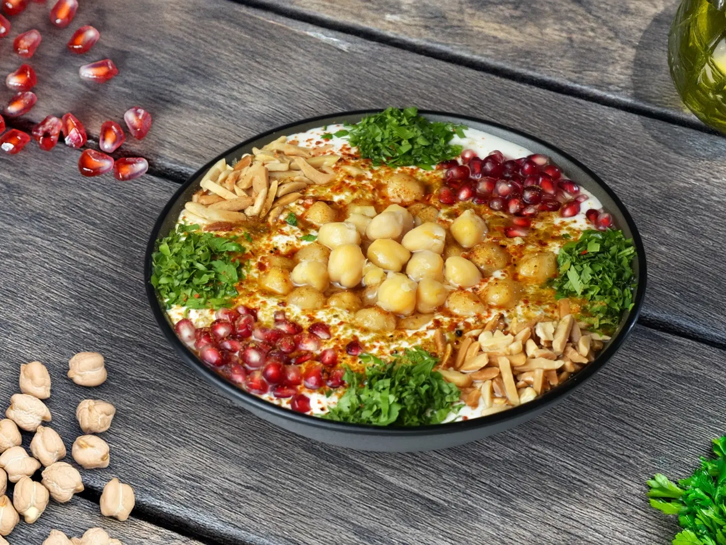 فتة بالسمن والمكسرات