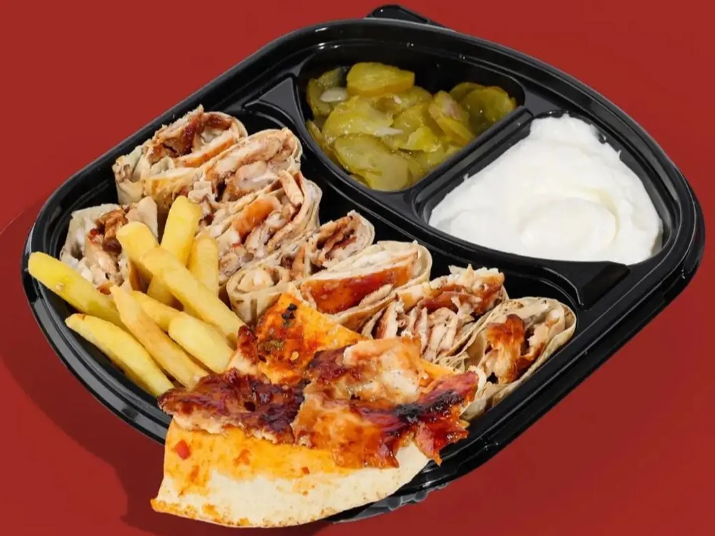 شاورما عربي صحن