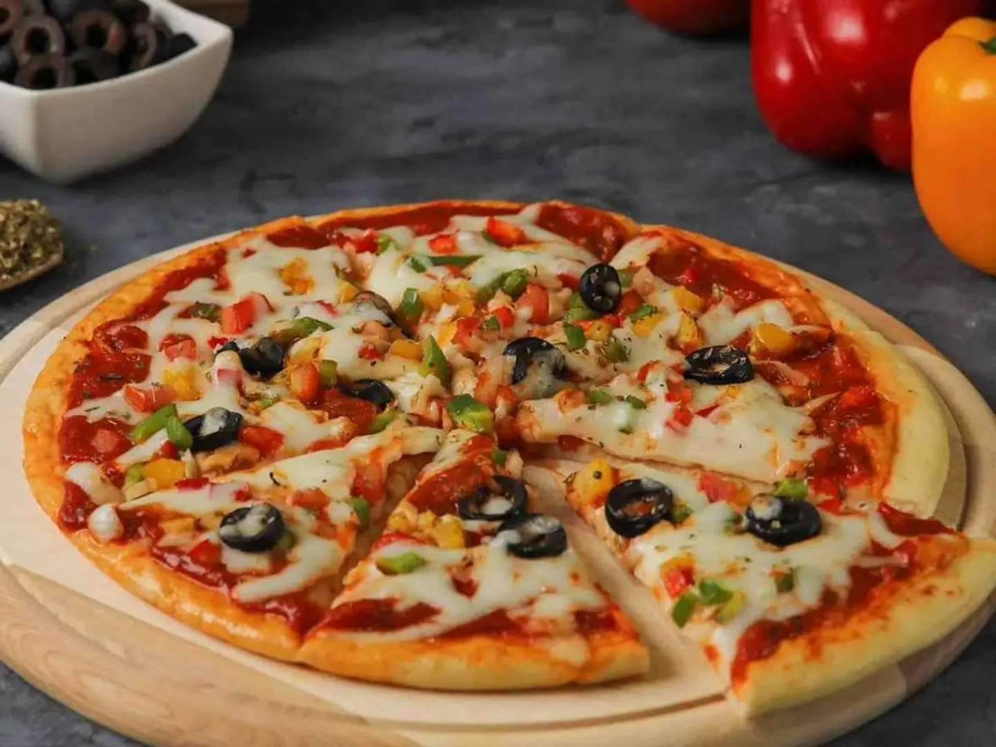 بيتزا خضار صغير