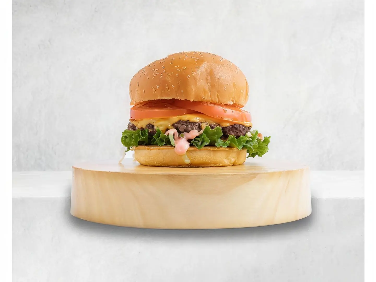Double Beef Burger Cheese And Egg - Regular