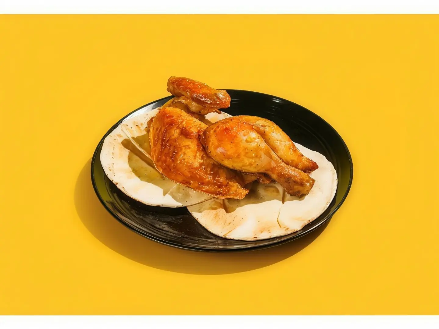Half A Grilled Of Spicy Plain
