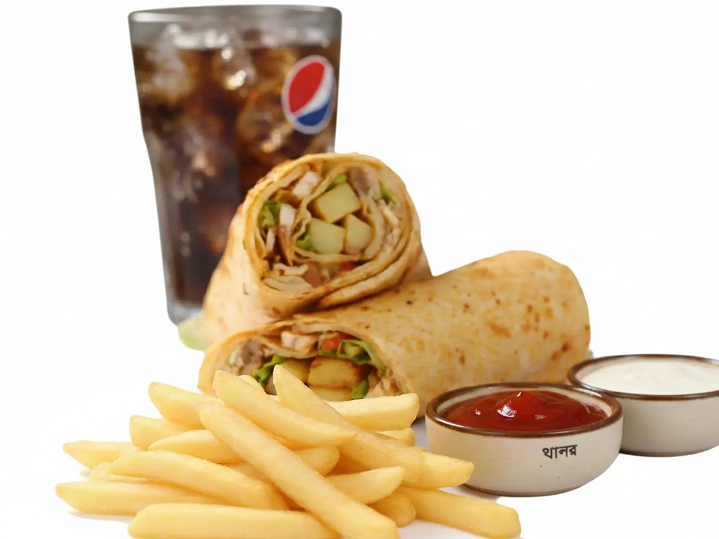 Tortilla Chicken Sandwich Red Bread Meal