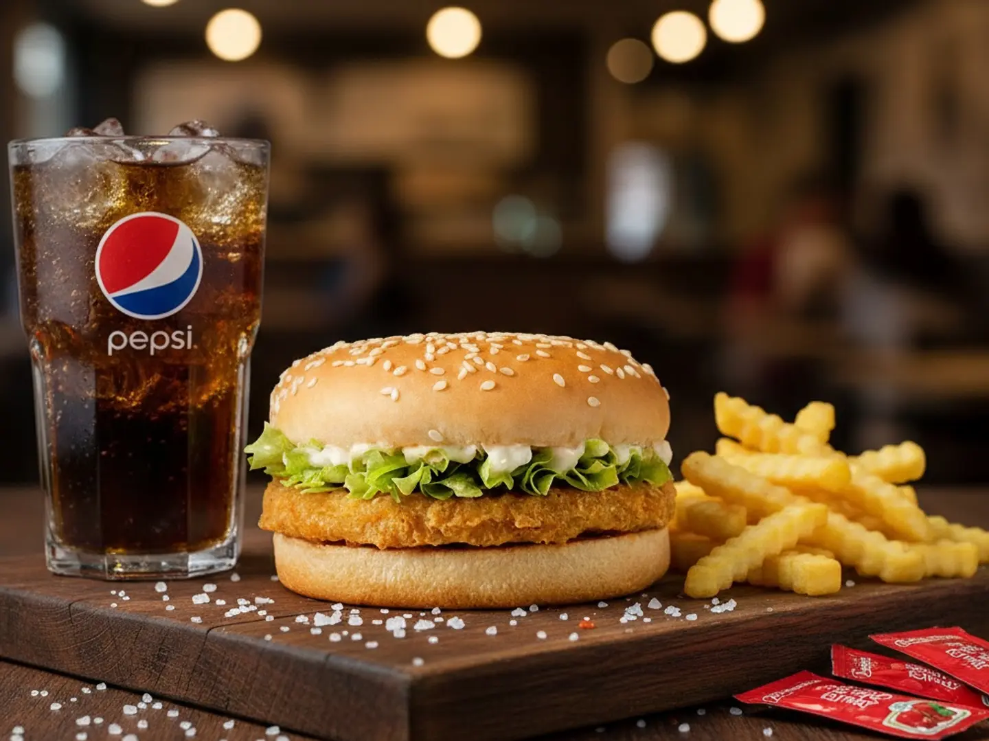 Chicken Burger Regular Meal