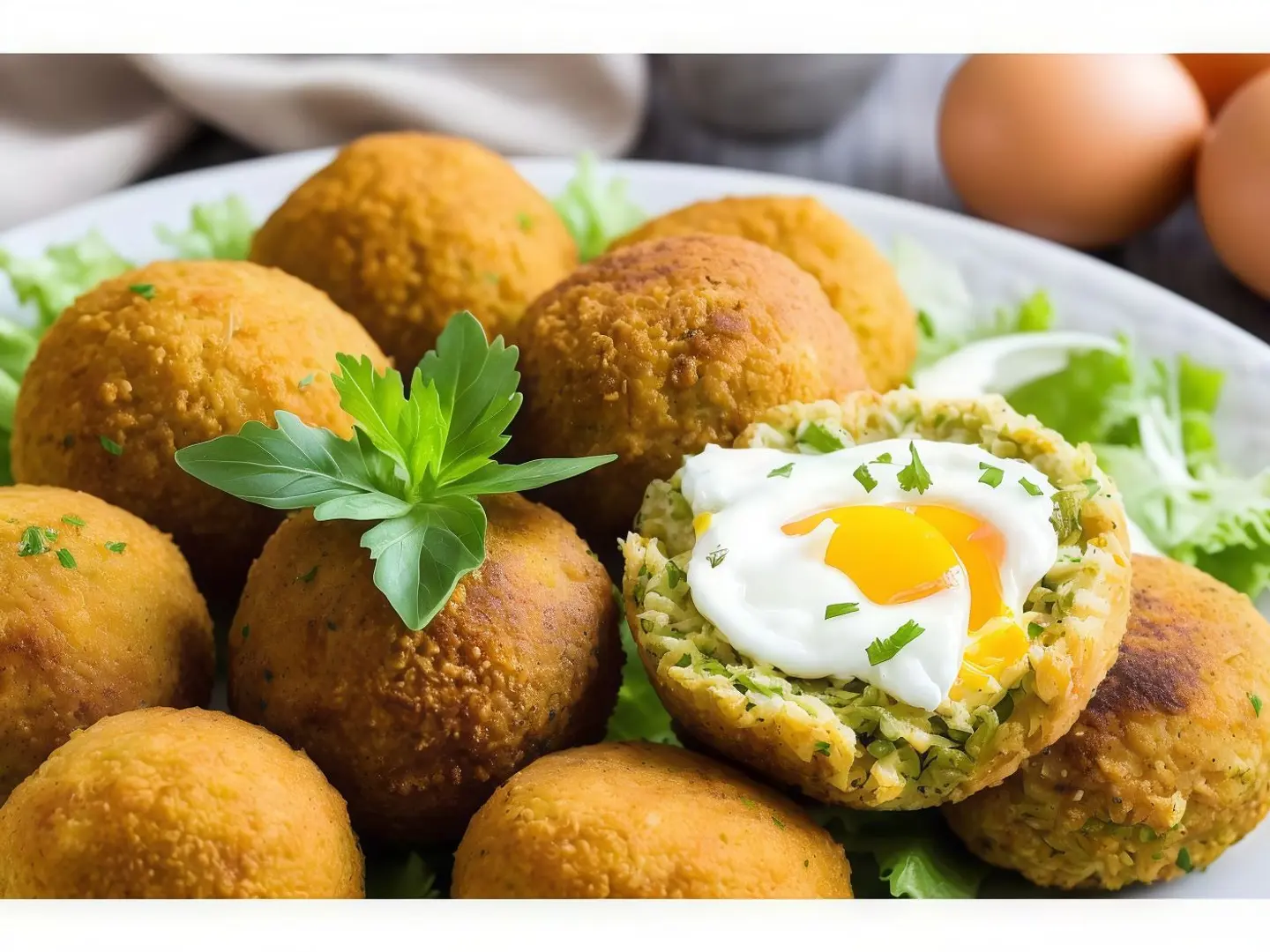 فلافل محشي بيض