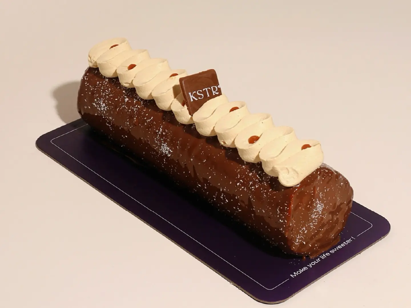 Chocolate Coconut Swiss Roll