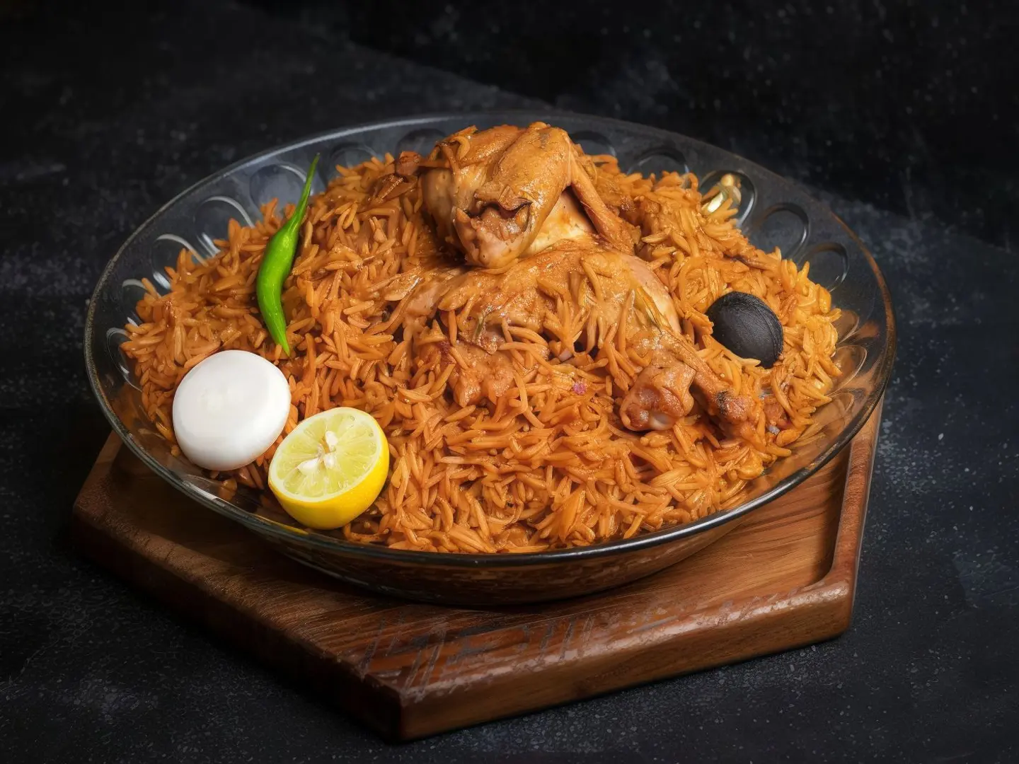 نصف دجاجة مضغوط دجاج مع الرز