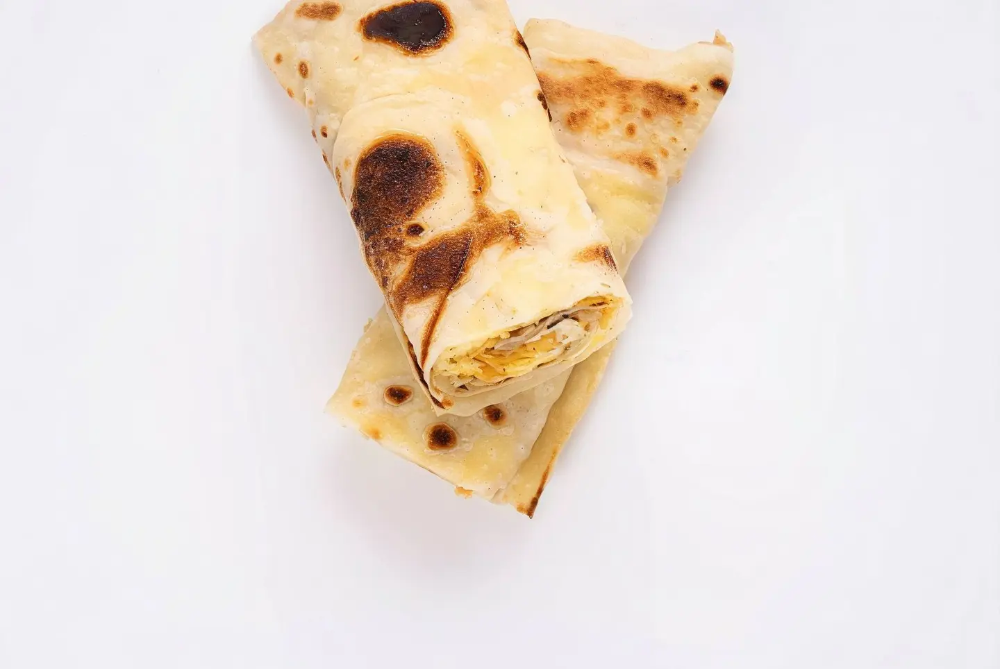 شباتي خبز على الصاج بيض مقلي