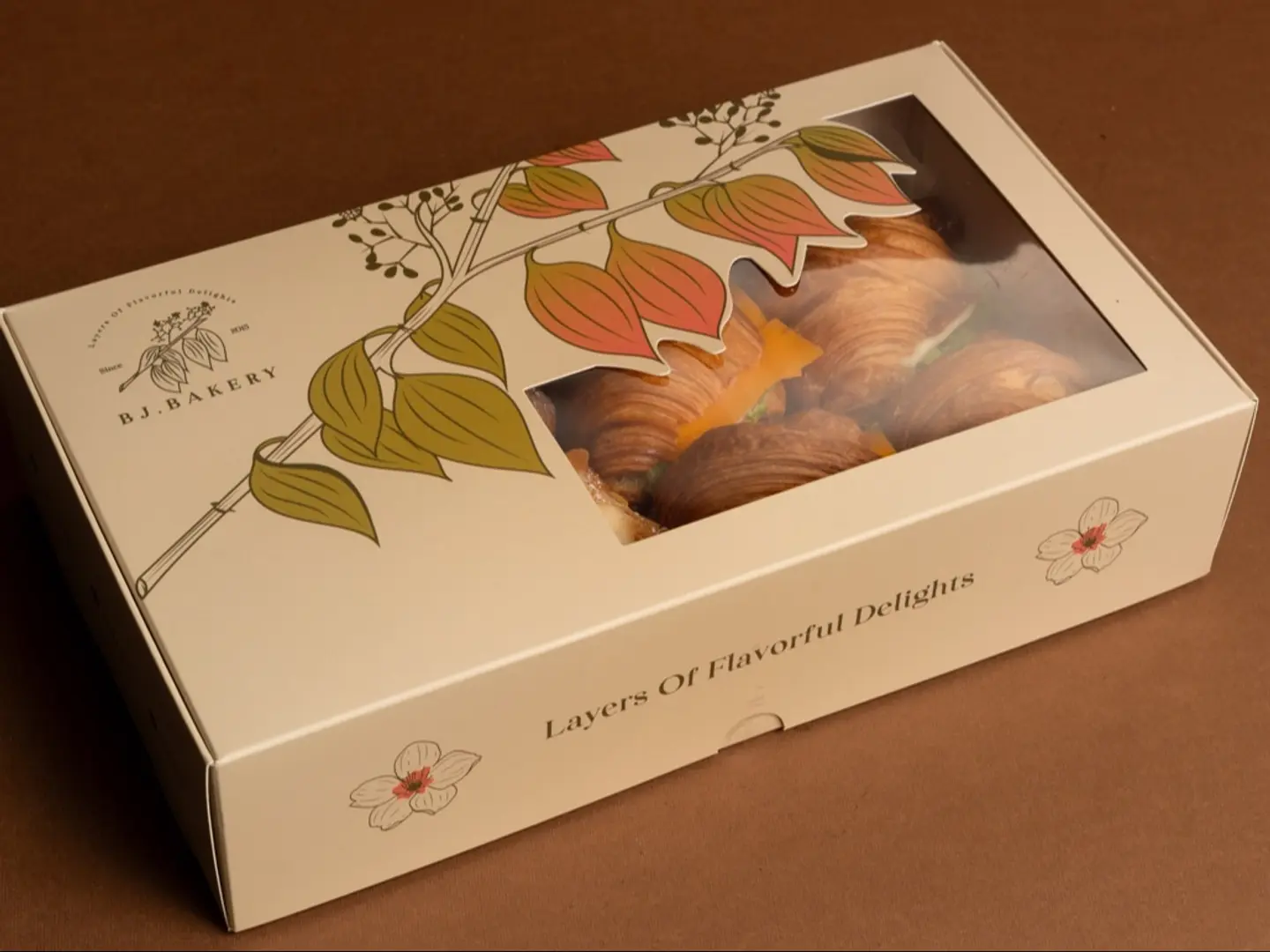 Mini Croissant Box 15 Pcs