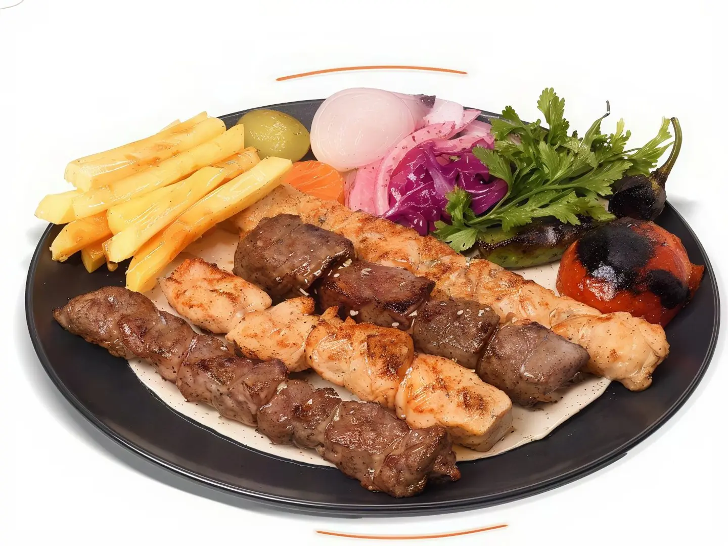 Mixed Grilled 4 Skewers Plate