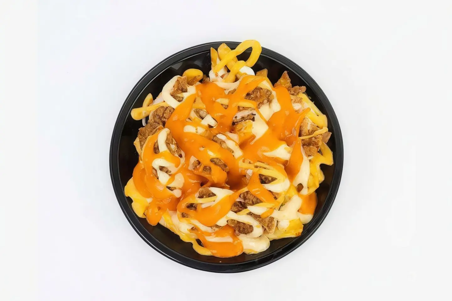 بطاطس مقلية بالدجاج والجبن