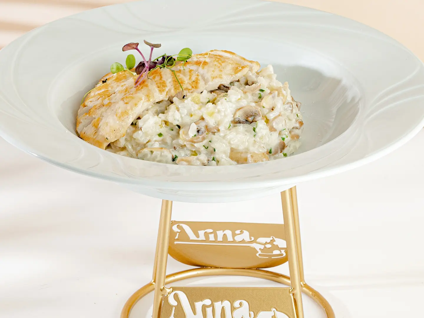 روزيتو دجاج مع المشروم