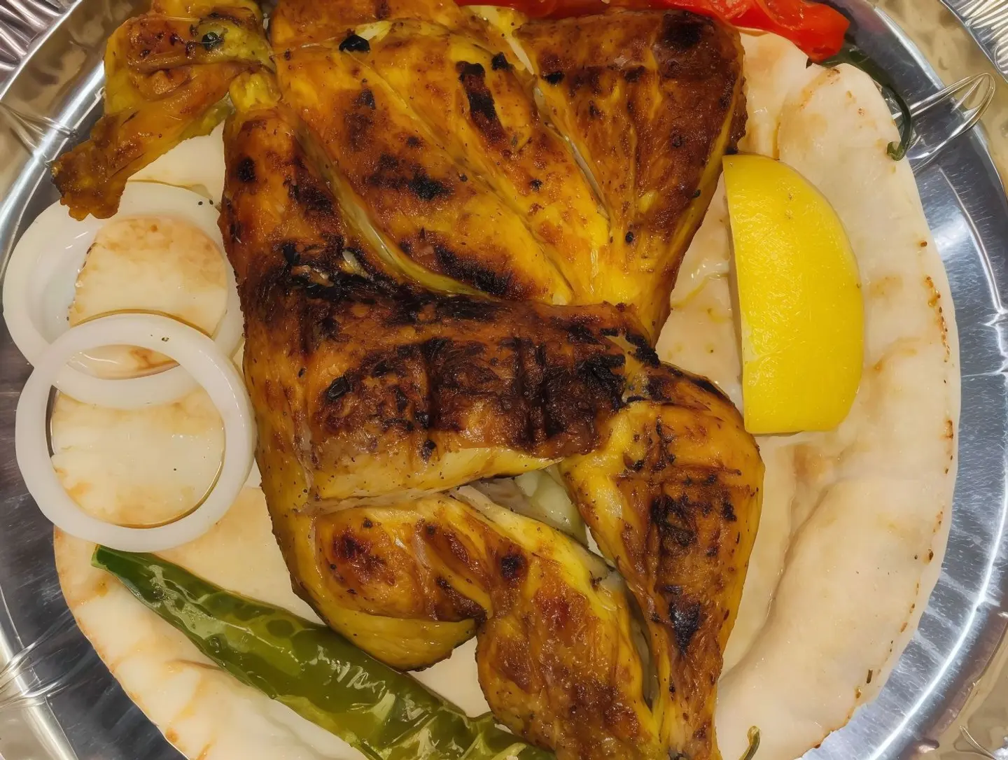 Half A Charcoal Grilled Chicken Without Rice