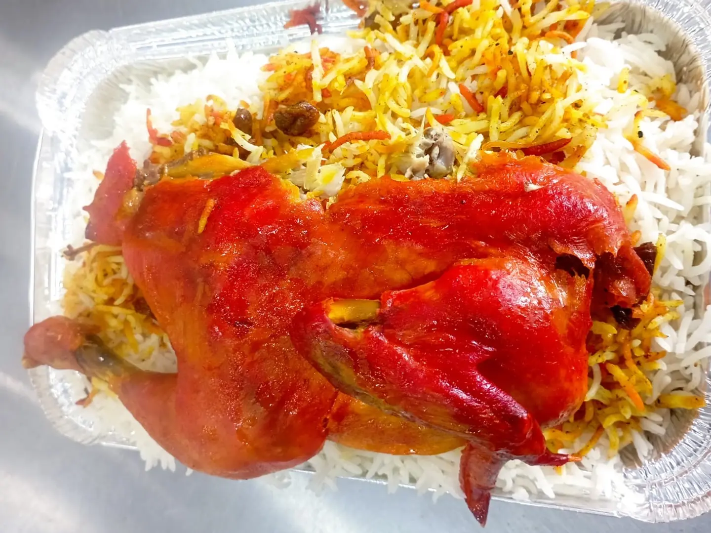 نص دجاجه مندي من دون رز