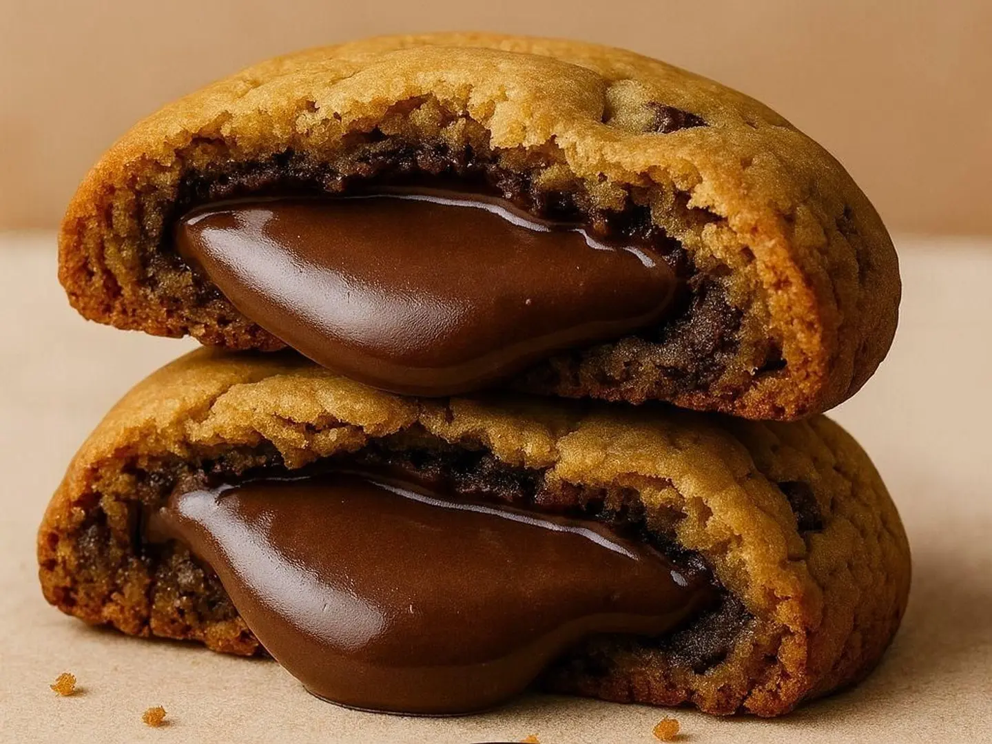 كوكيز بيس - محشي نوتيلا