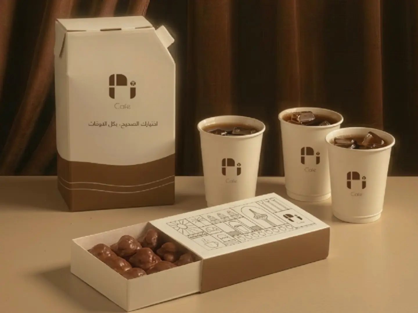 بوكس براونيز مع القهوة اليوم